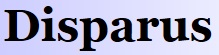 disparu